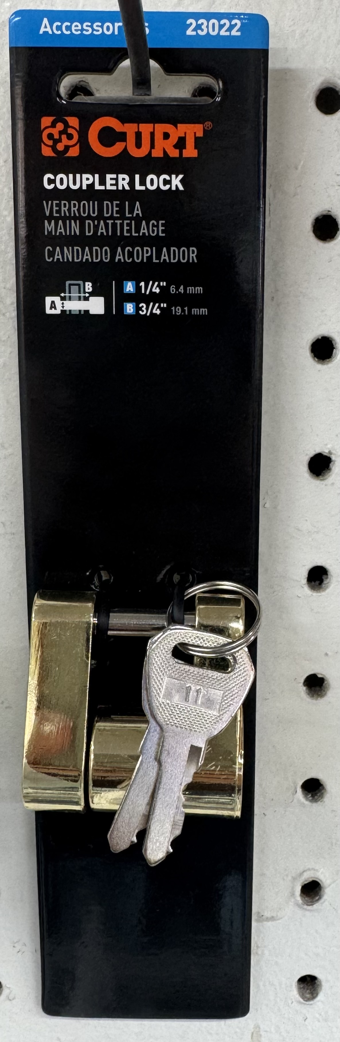 Hardened steel locking pin for reliable security
